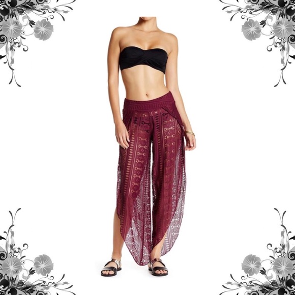 BECCA Other - 🏷 {BECCA} La Boheme Harem Swim Coverup Pants